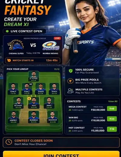 Bajar (bajarwin) fantasy cricket & matchday visual 3